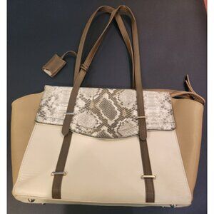 Nine West Pillar Instinct Tote, Natural Multi/Deep Stone/Milk/Sandstone